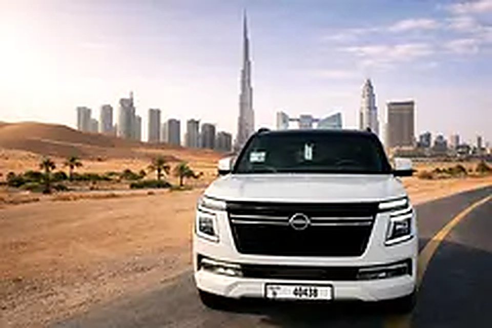 Nissan Patrol LE Platinum twin turbo 2026 rental in Business Bay, Dubai