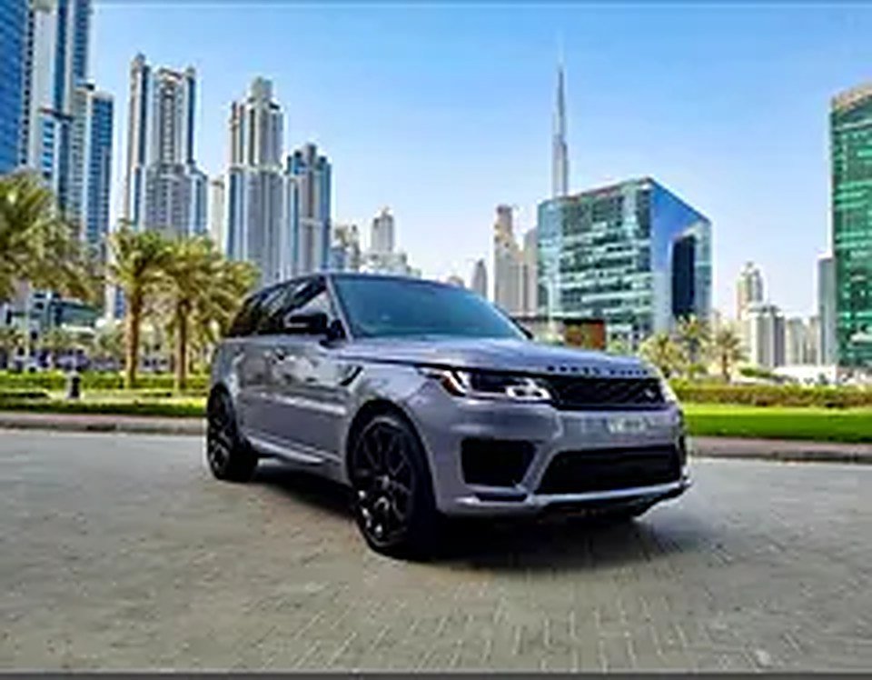 2020 Land Rover Range Rover Sport for Rent in Palm Jumeirah (Blue, Automatic, 5 Seater, AL QWA) rental in Palm Jumeirah, Dubai