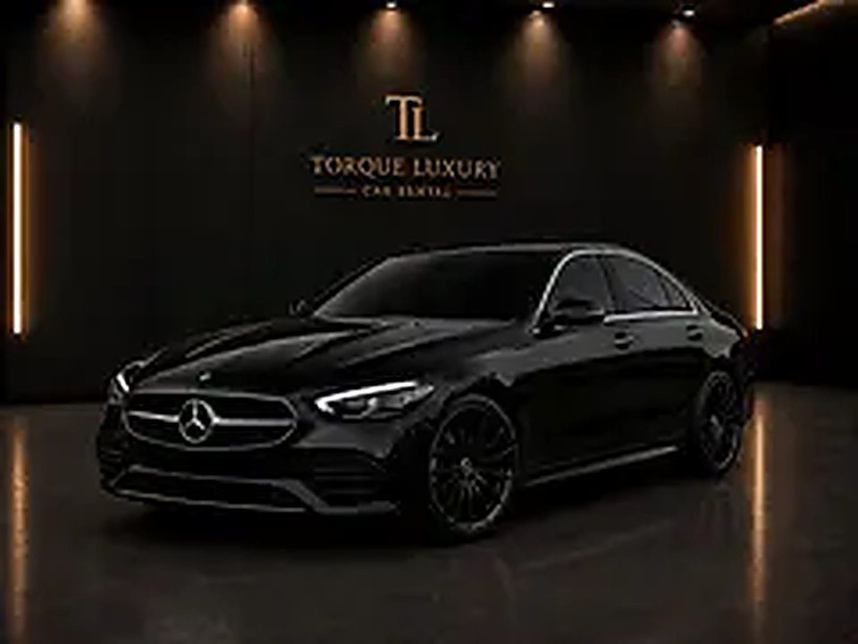 2024 Mercedes-Benz C-Class for Rent in Business Bay (Black) rental in Business Bay, Dubai