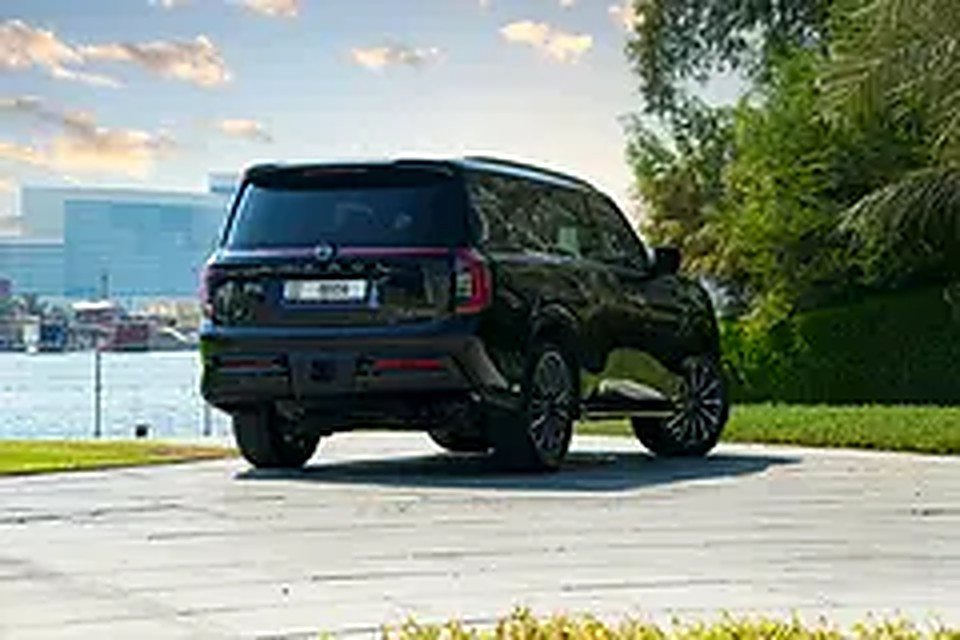 2025 Nissan Patrol for Rent in Al Garhoud (Black) photo 2