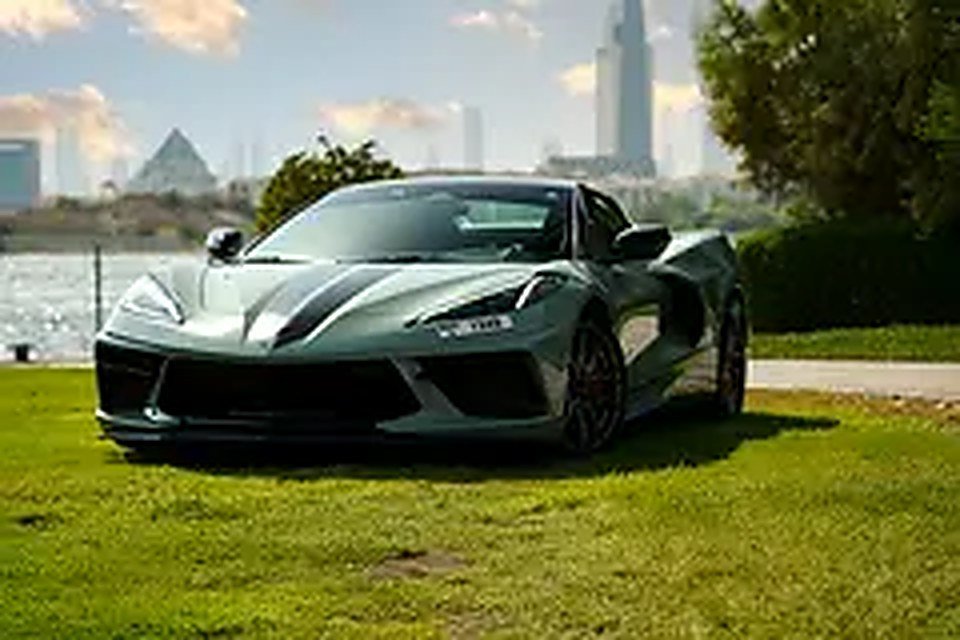 2024 Chevrolet Corvette for Rent in Al Garhoud (Green) rental in Al Garhoud, Dubai