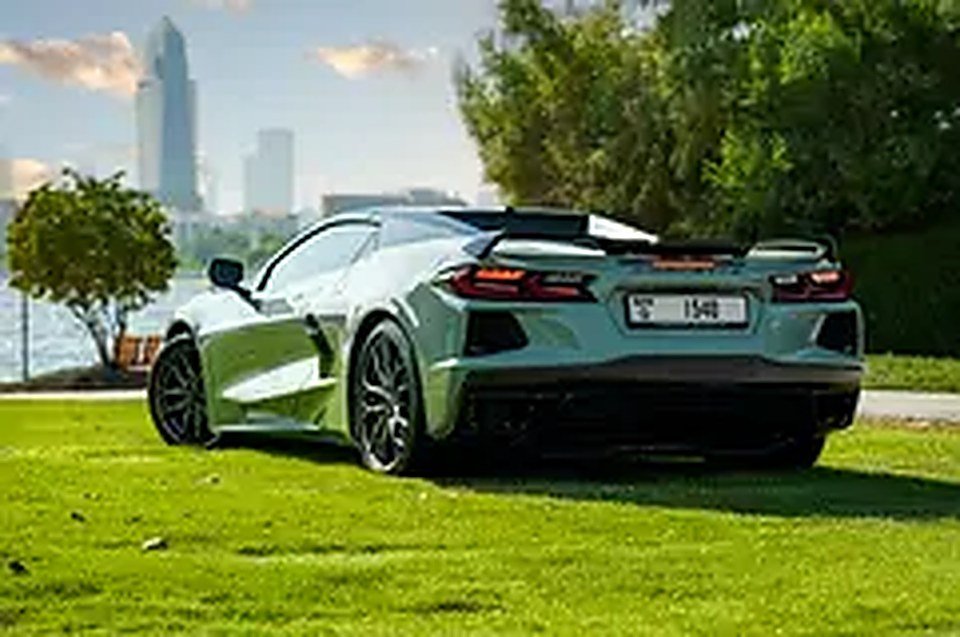 2024 Chevrolet Corvette for Rent in Al Garhoud (Green) photo 2
