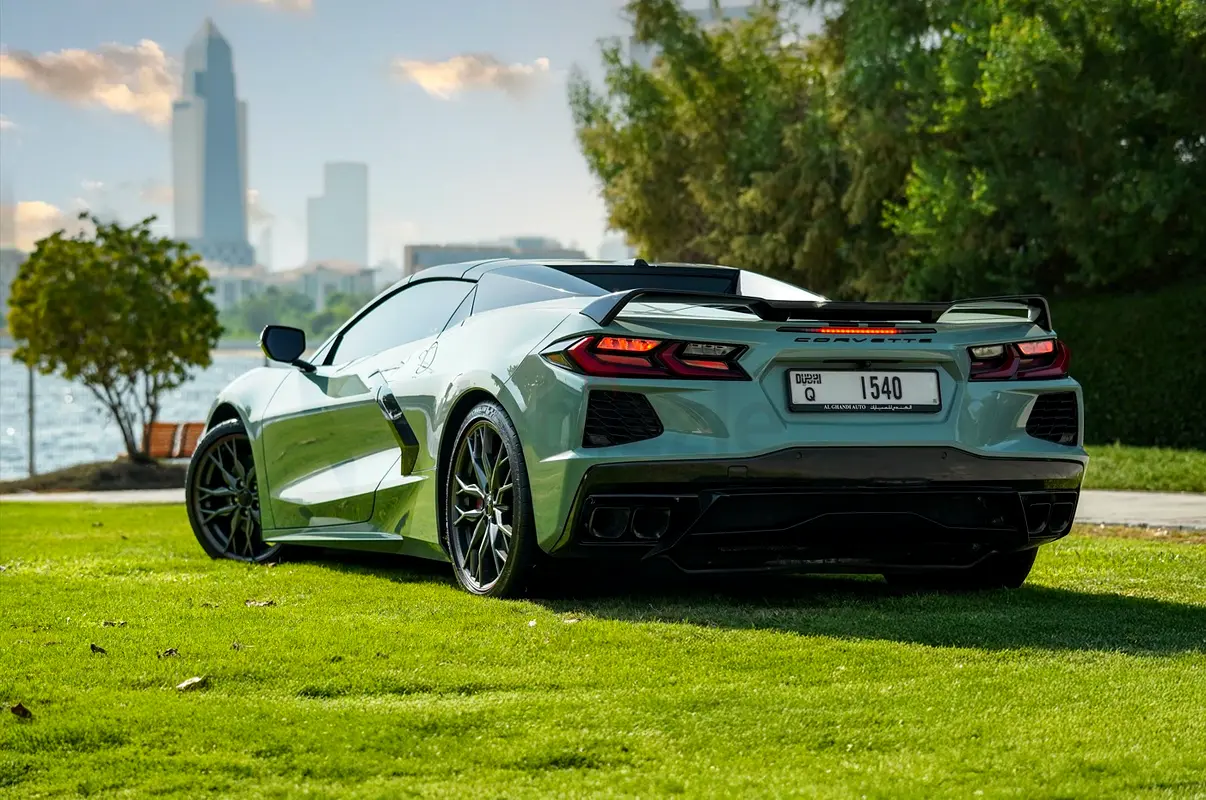 2024 Chevrolet Corvette for Rent in Al Garhoud (Green) photo 2