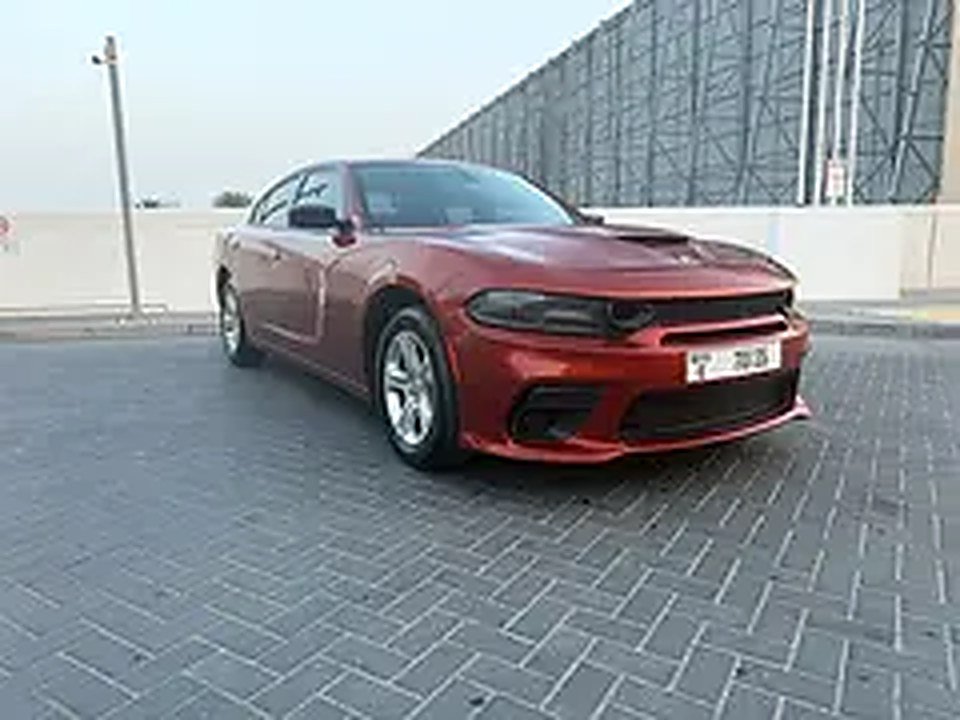 2023 Dodge Charger for Rent in Al Quoz 4 (Orange) rental in Al Quoz 4, Dubai