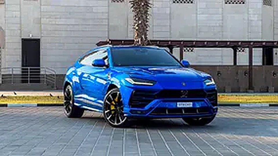 2022 Lamborghini Urus for Rent in Al Quoz 3 (Blue) rental in Al Quoz 3, Dubai