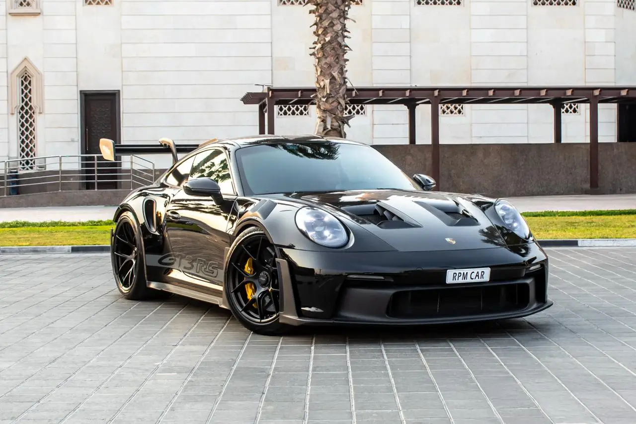 Hire 2023 Porsche 911 GT3 RS Black in Dubai rental in Al Quoz 3, Dubai