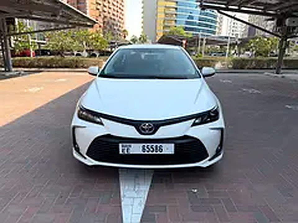 2025 Toyota Corolla for Rent in Business Bay (White, Automatic, 5 Seater, FALCON STAR) rental in Business Bay, Dubai