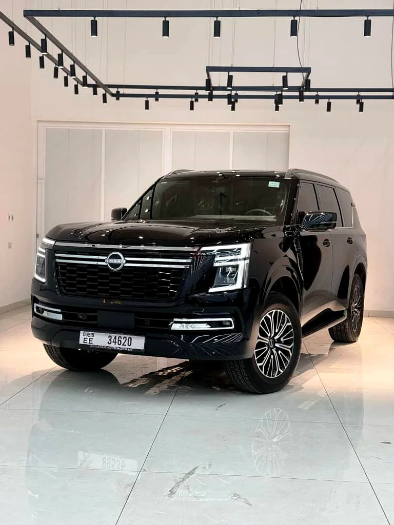 2026 Nissan Patrol for Rent in Port Saeed (Black, Automatic, 7 Seater) rental in Port Saeed, Dubai