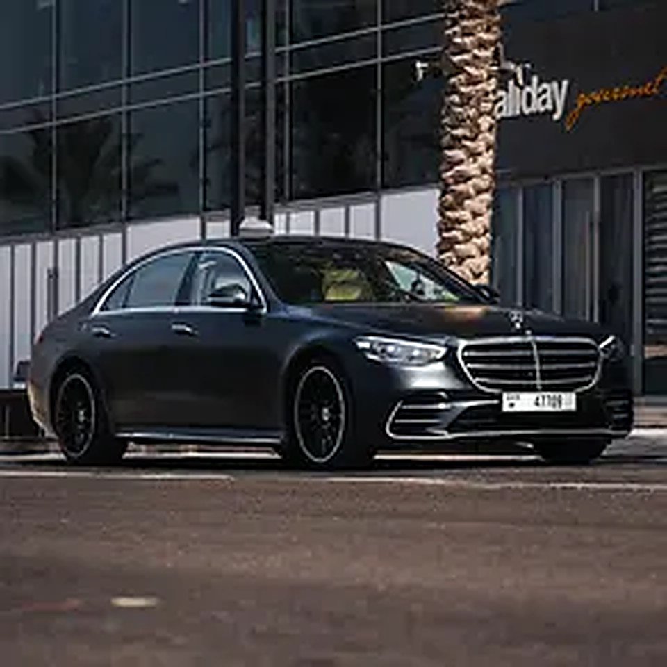 2022 Mercedes-Benz S-Class for Rent in Al Barsha 1 (Black, Automatic, 5 Seater, KLEEMOL) rental in Al Barsha 1, Dubai