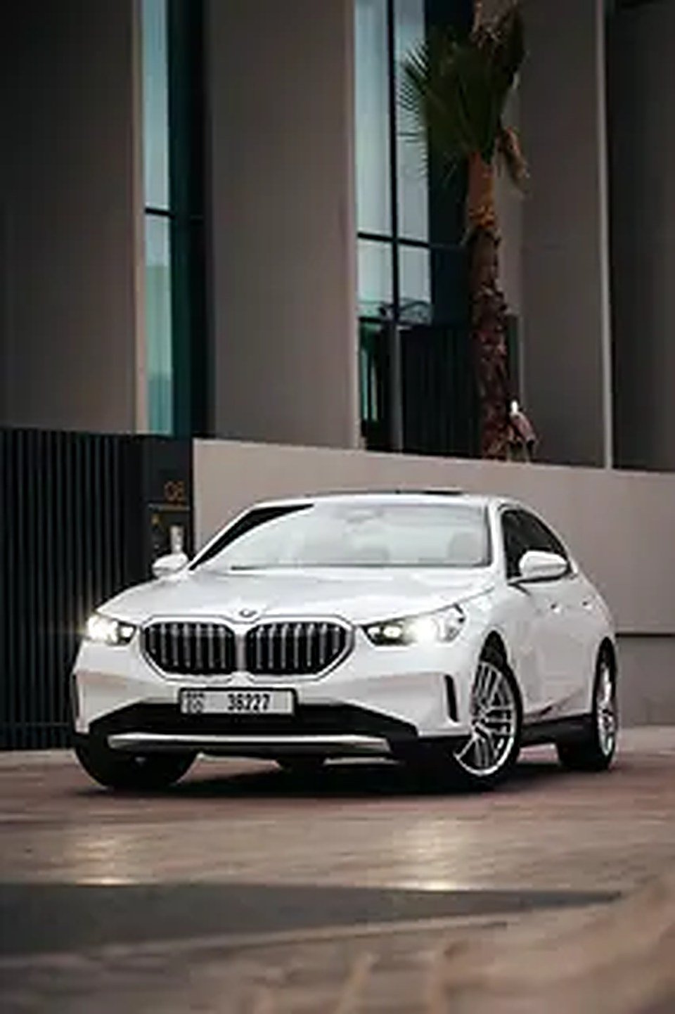 2024 BMW 5-Series for Rent in Al Barsha 1 (White, Automatic, 5 Seater, KLEEMOL) rental in Al Barsha 1, Dubai