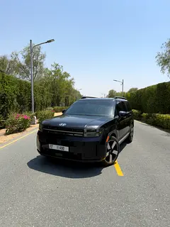 Hire 2025 Hyundai Santa Fe in Palm Jumeirah — No-Deposit Options Available