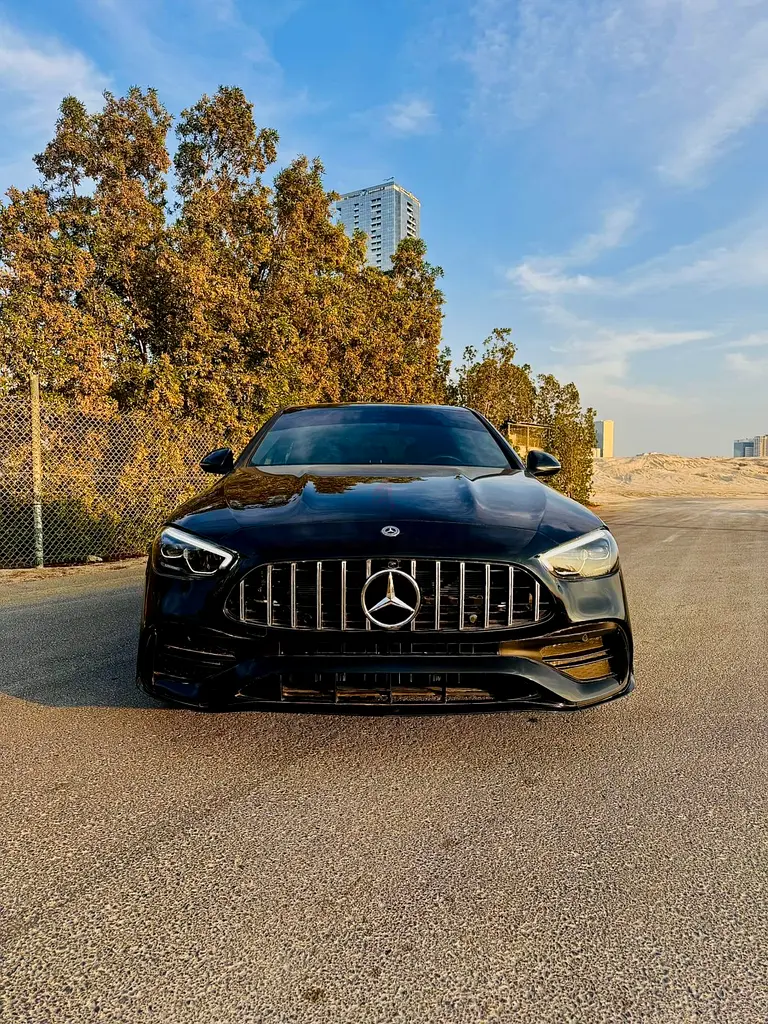 2025 Mercedes-Benz C-Class for Rent in Dubai Marina (Black, Automatic, 5 Seater, AL NOKHBAH) rental in Dubai Marina, Dubai