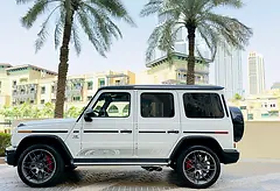 2024 Mercedes-Benz G-Class for Rent in Business Bay (White) rental in Business Bay, Dubai