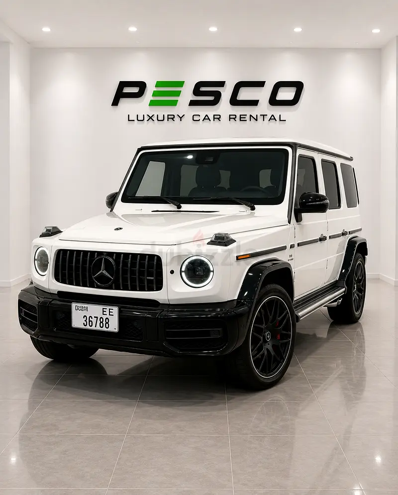 2024 Mercedes-Benz G-Class for Rent in Business Bay (White) photo 4