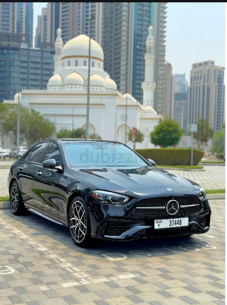 2024 Mercedes-Benz C-Class for Rent in Sheikh Zayed Road (Black, Automatic, 5 Seater, ROYALTY G) rental in Sheikh Zayed Road, Dubai