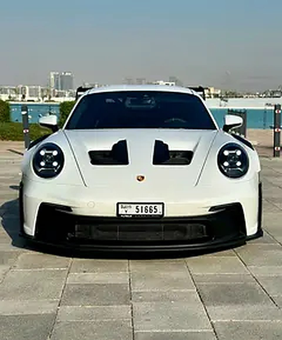 2025 Porsche 911 for Rent in Business Bay (White) rental in Business Bay, Dubai