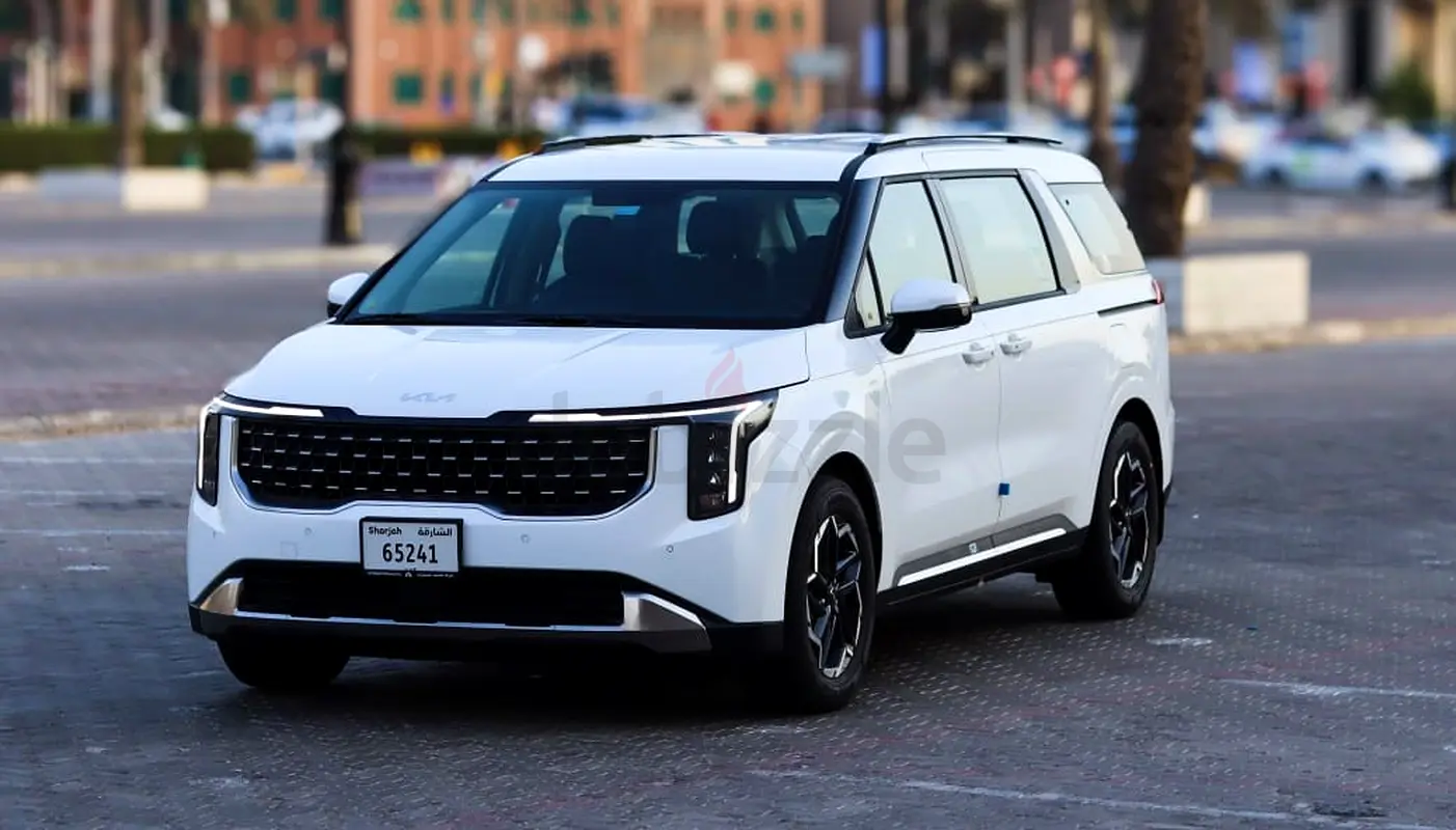 2025 Kia Carnival for Rent in Al Garhoud (White, Automatic, 4 Seater) rental in Al Garhoud, Dubai