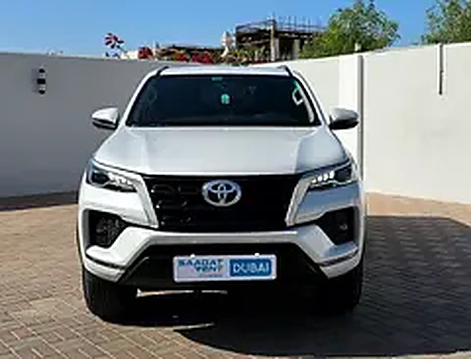2025 Toyota Fortuner for Rent in Al Rashidiya (White, Automatic, 7 Seater, AL ROOYA) rental in Al Rashidiya, Dubai