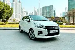 Rent a 2023 Mitsubishi Attrage in Jumeirah Lake Towers (JLT) — Rent Online with Drivaza