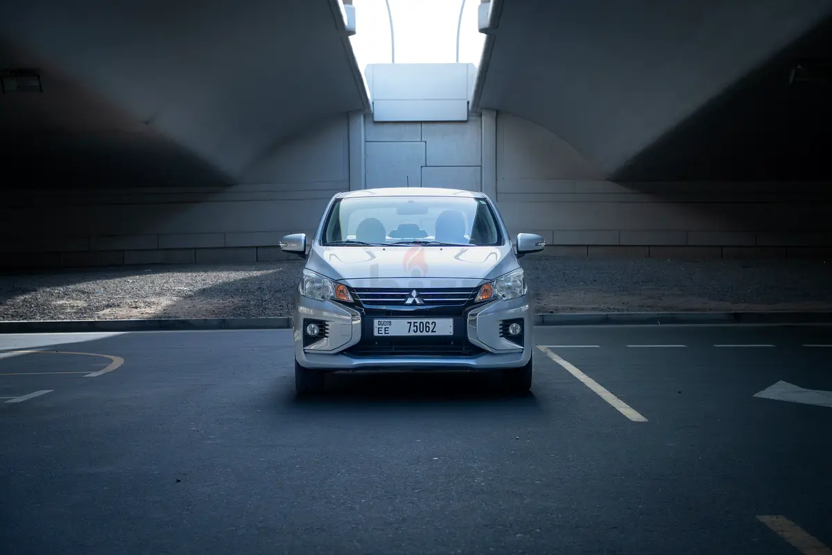 2025 Mitsubishi Attrage for Rent in Jumeirah Lake Towers (JLT) (White) rental in Jumeirah Lake Towers (JLT), Dubai