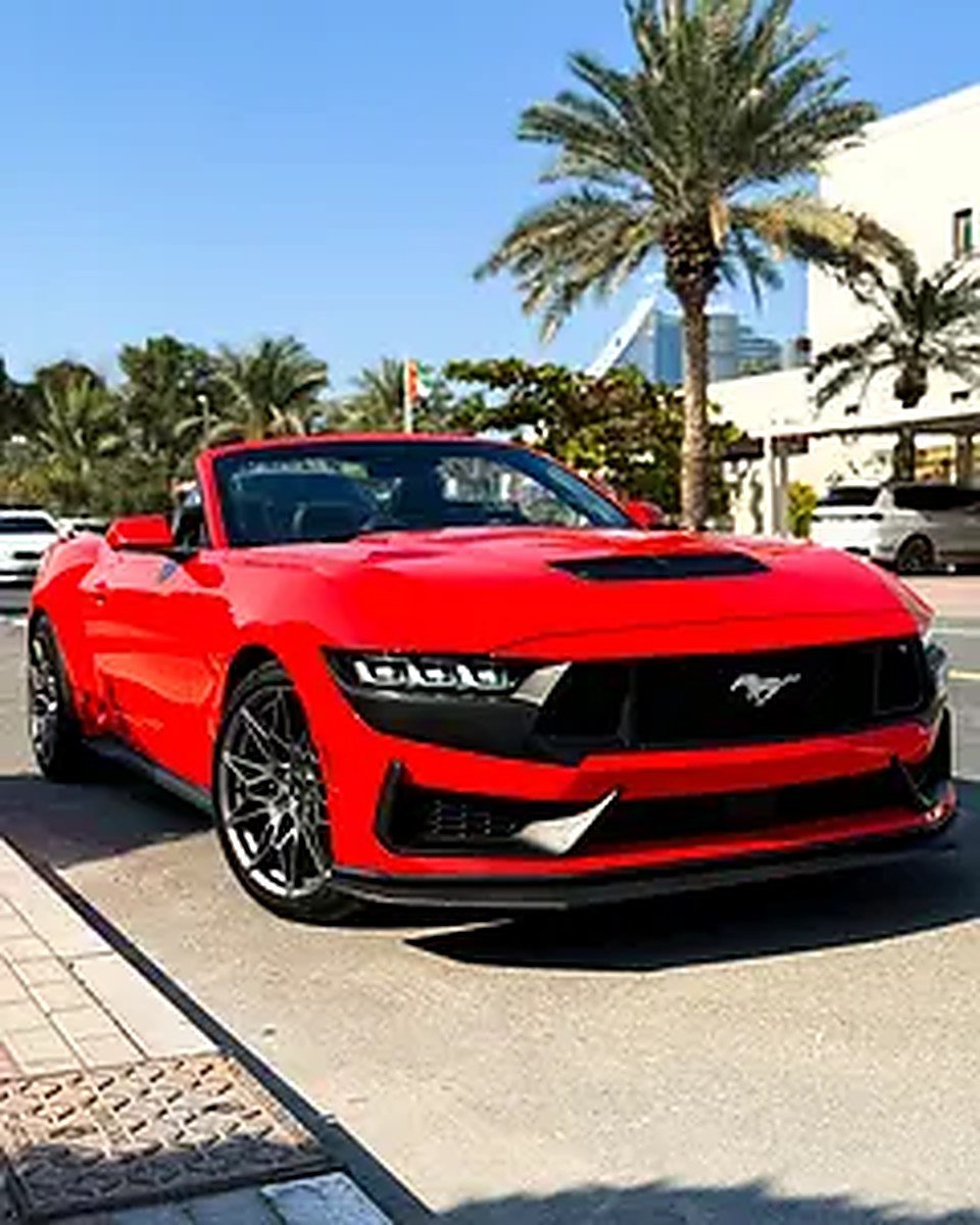 2024 Ford Mustang for Rent in Al Barsha 1 (Red) photo 2