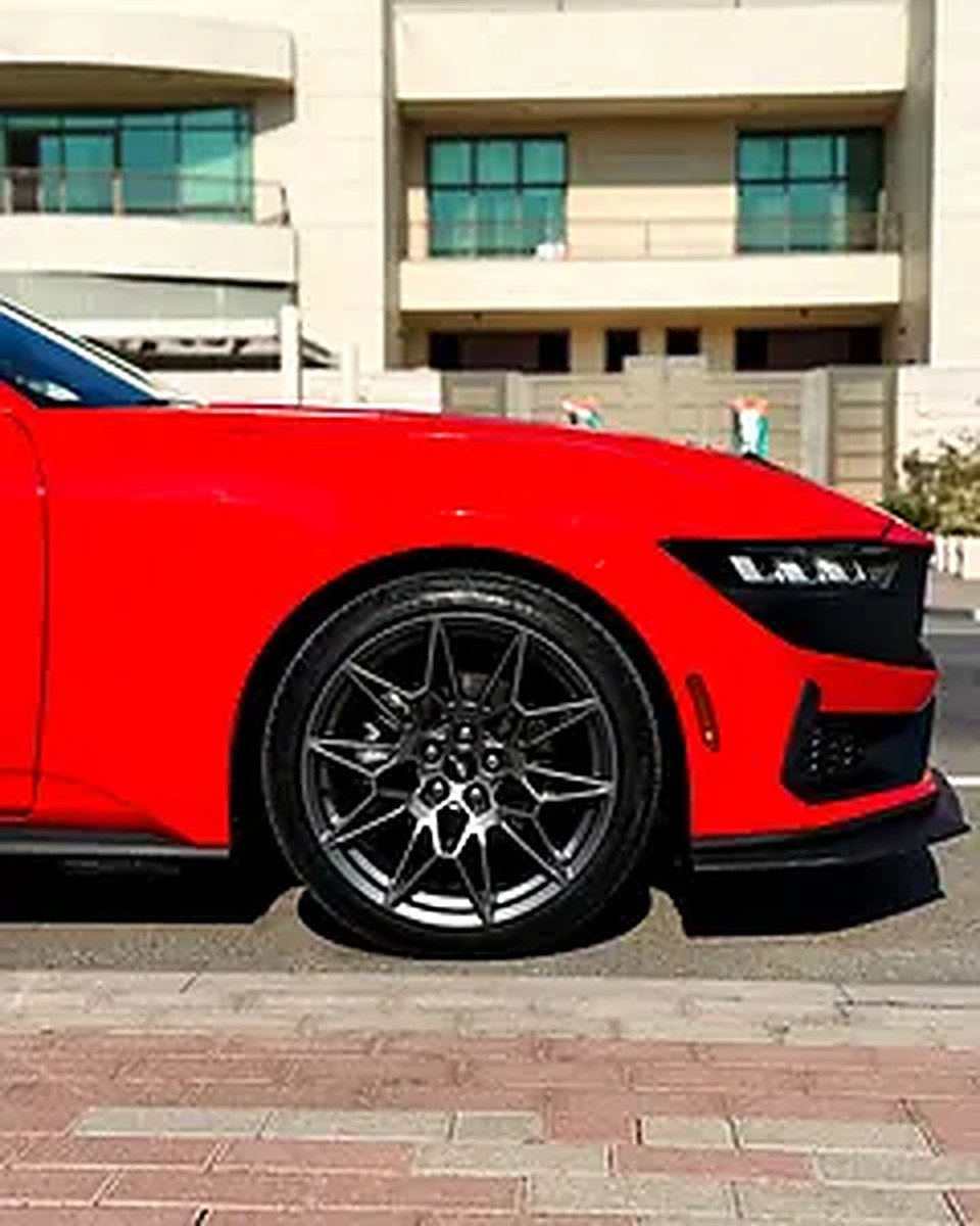 2024 Ford Mustang for Rent in Al Barsha 1 (Red) photo 3