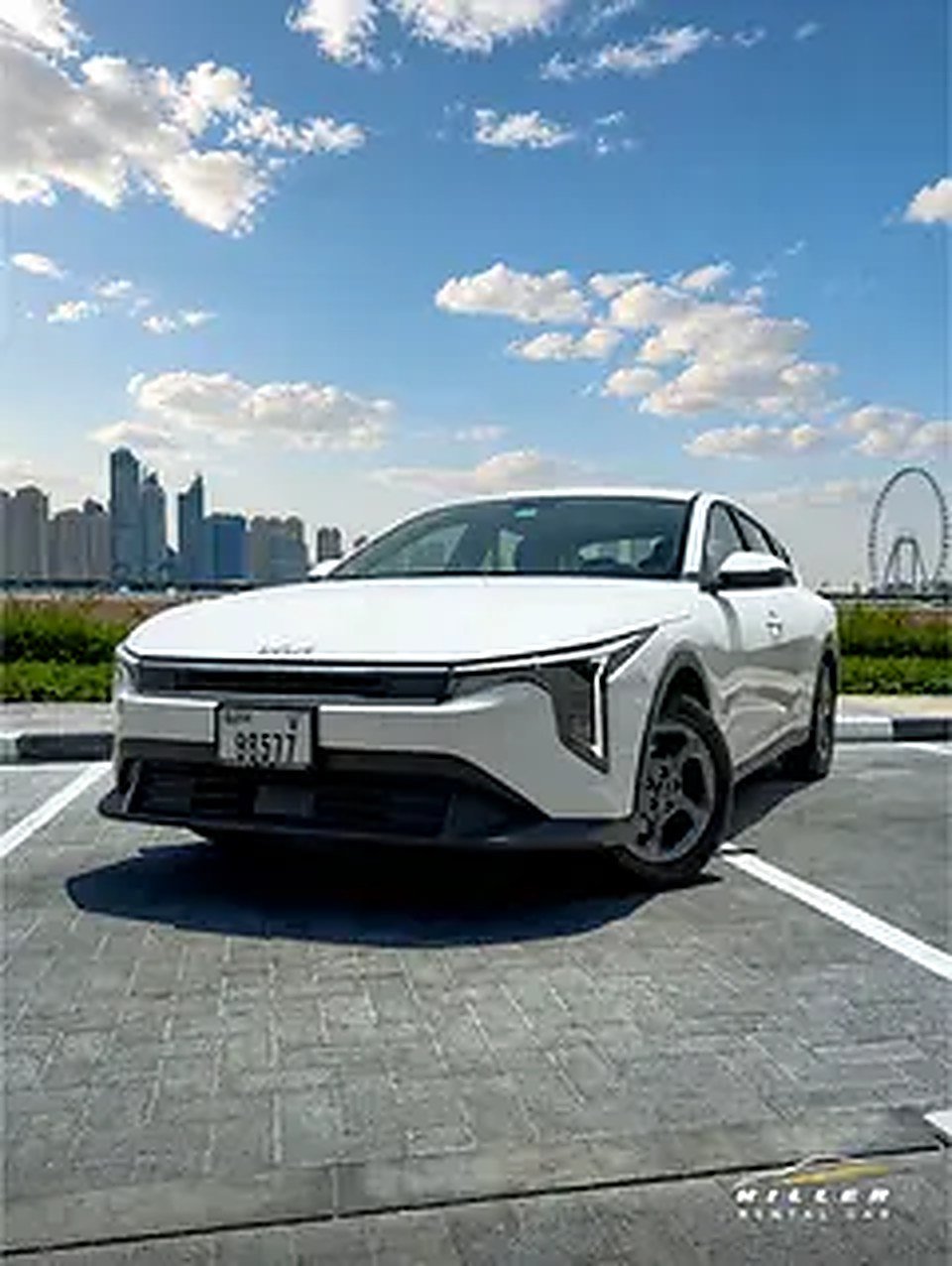 2026 Kia K4 for Rent in Azizi Riviera (White) rental in Azizi Riviera, Dubai