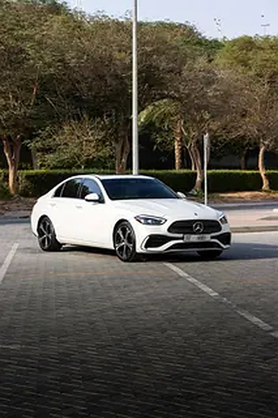 2024 Mercedes-Benz C-Class for Rent in Business Bay (White) photo 3