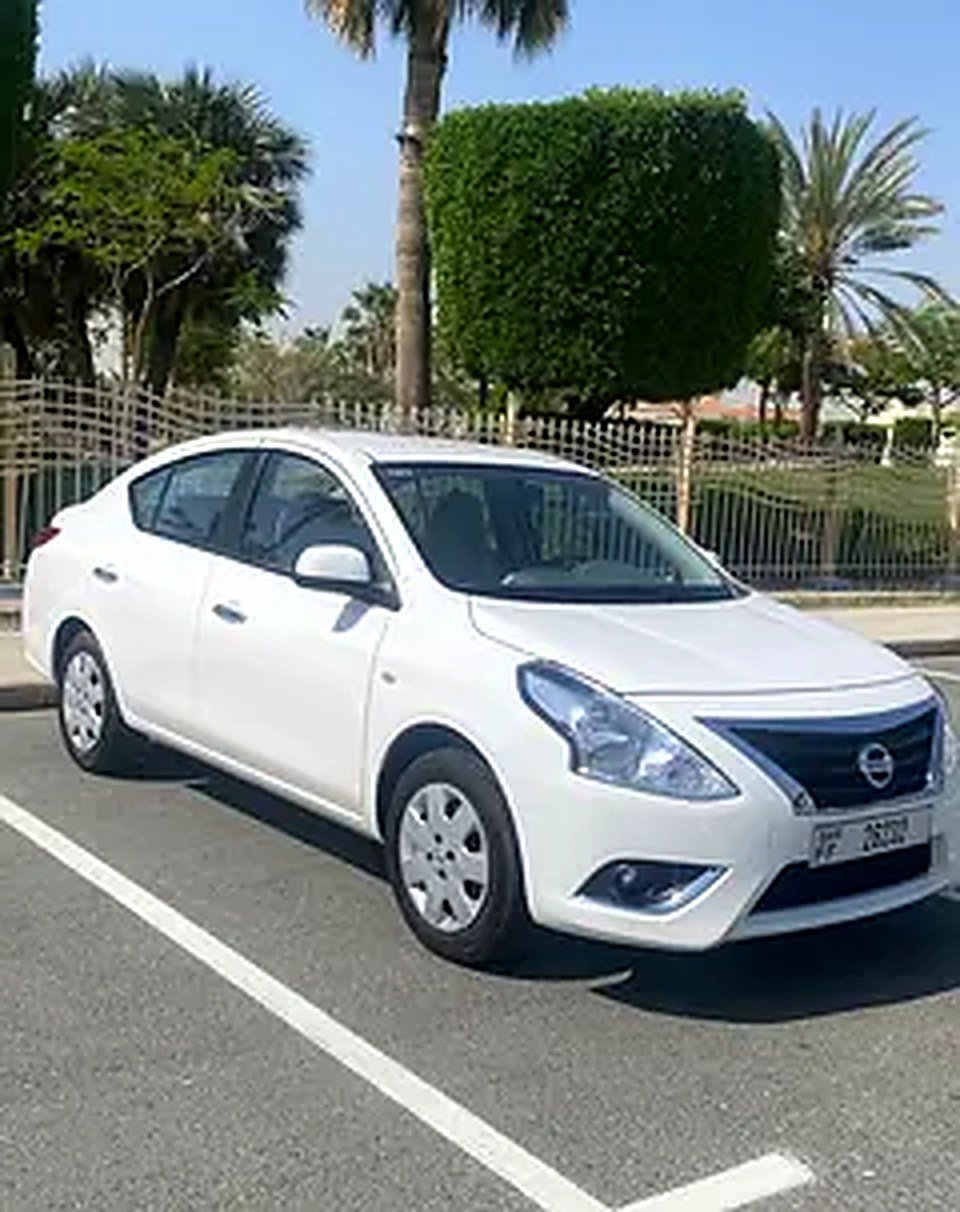2025 Nissan Sunny for Rent in Al Barsha 1 (White, Automatic, 5 Seater, SMART LEASE) rental in Al Barsha 1, Dubai