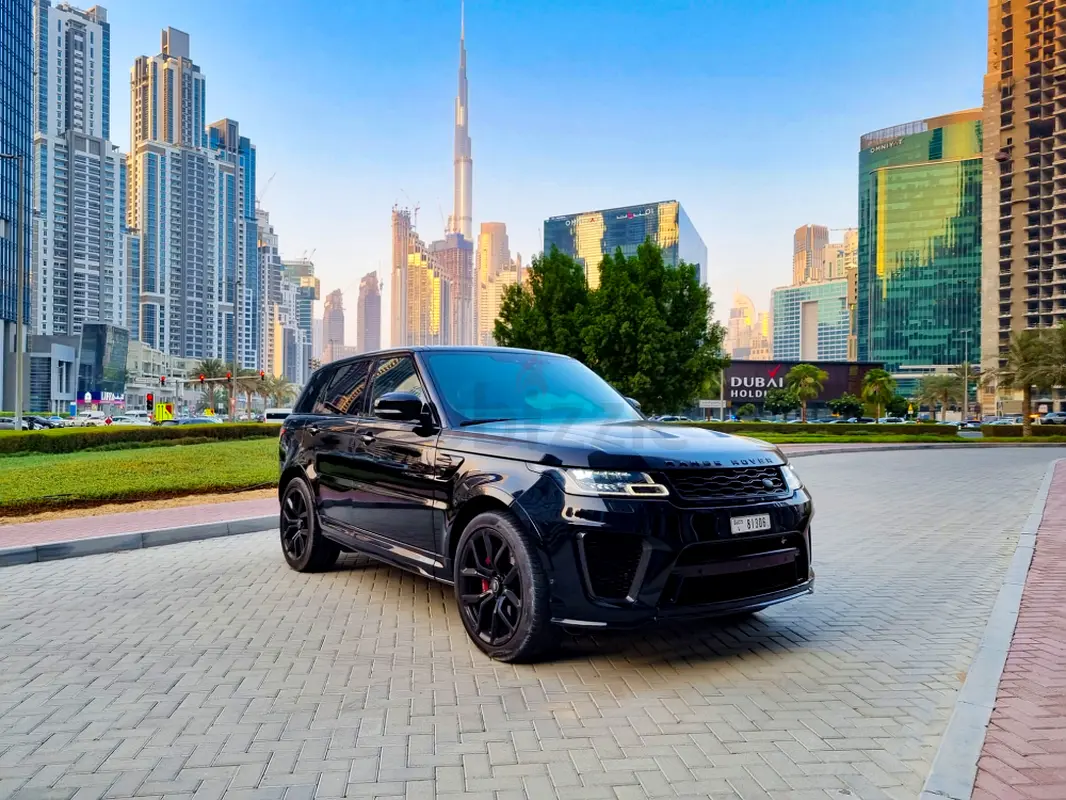 2020 Land Rover Range Rover Sport for Rent in Palm Jumeirah (Black, Automatic, 5 Seater, AL QWA) rental in Palm Jumeirah, Dubai