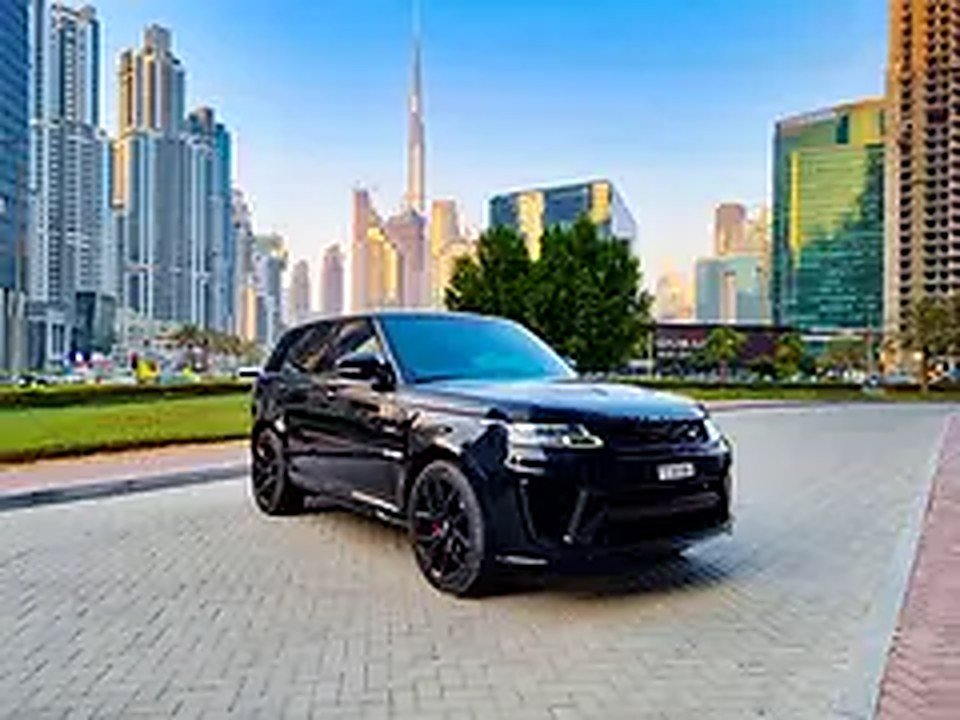 2020 Land Rover Range Rover Sport for Rent in Palm Jumeirah (Black, Automatic, 5 Seater, AL QWA) rental in Palm Jumeirah, Dubai