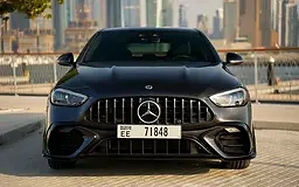 2024 Mercedes-Benz C-Class for Rent in Dubai Marina (Black, Automatic, 5 Seater, ONWHEELS) rental in Dubai Marina, Dubai