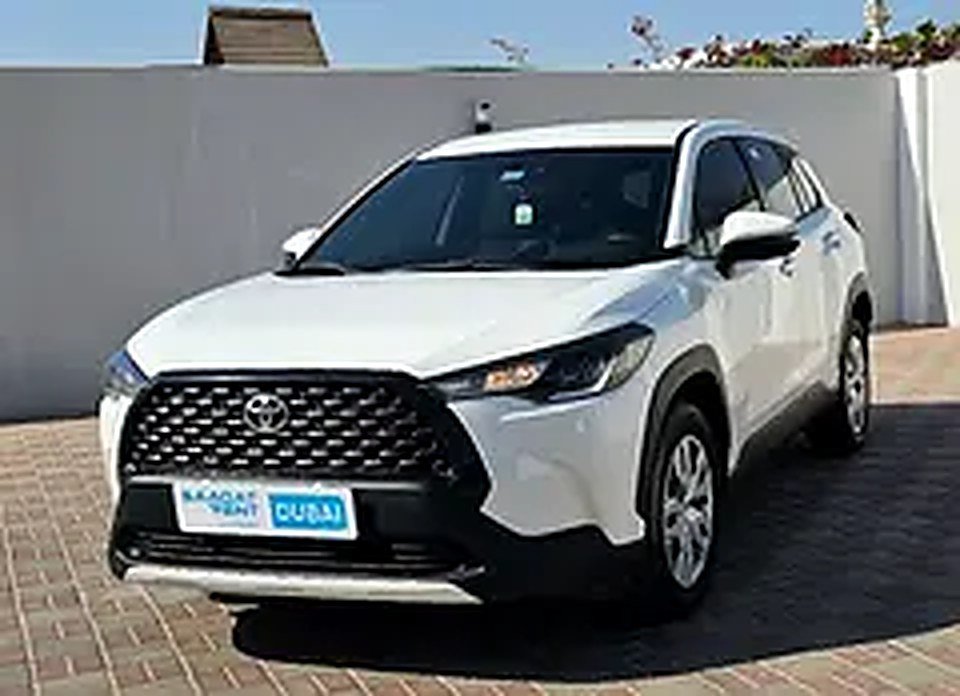 2025 Toyota Corolla Cross for Rent in Al Rashidiya (White, Automatic, 5 Seater, AL ROOYA) rental in Al Rashidiya, Dubai