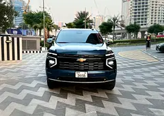 2025 Chevrolet Tahoe for Rent in Business Bay (Blue) photo 2