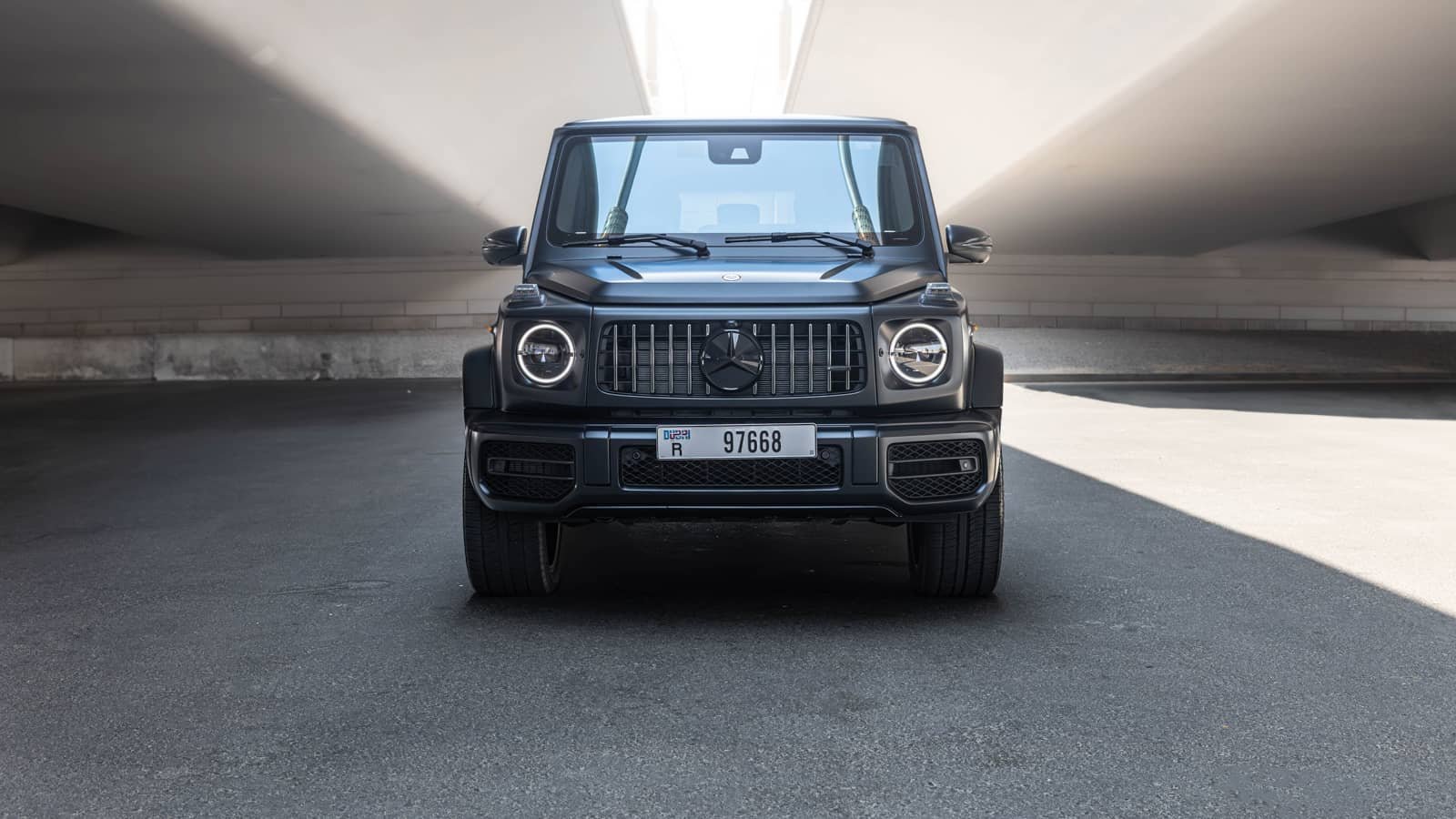 Rent Mercedes-Benz G63 in Dubai (Black Matte) rental in Dubai