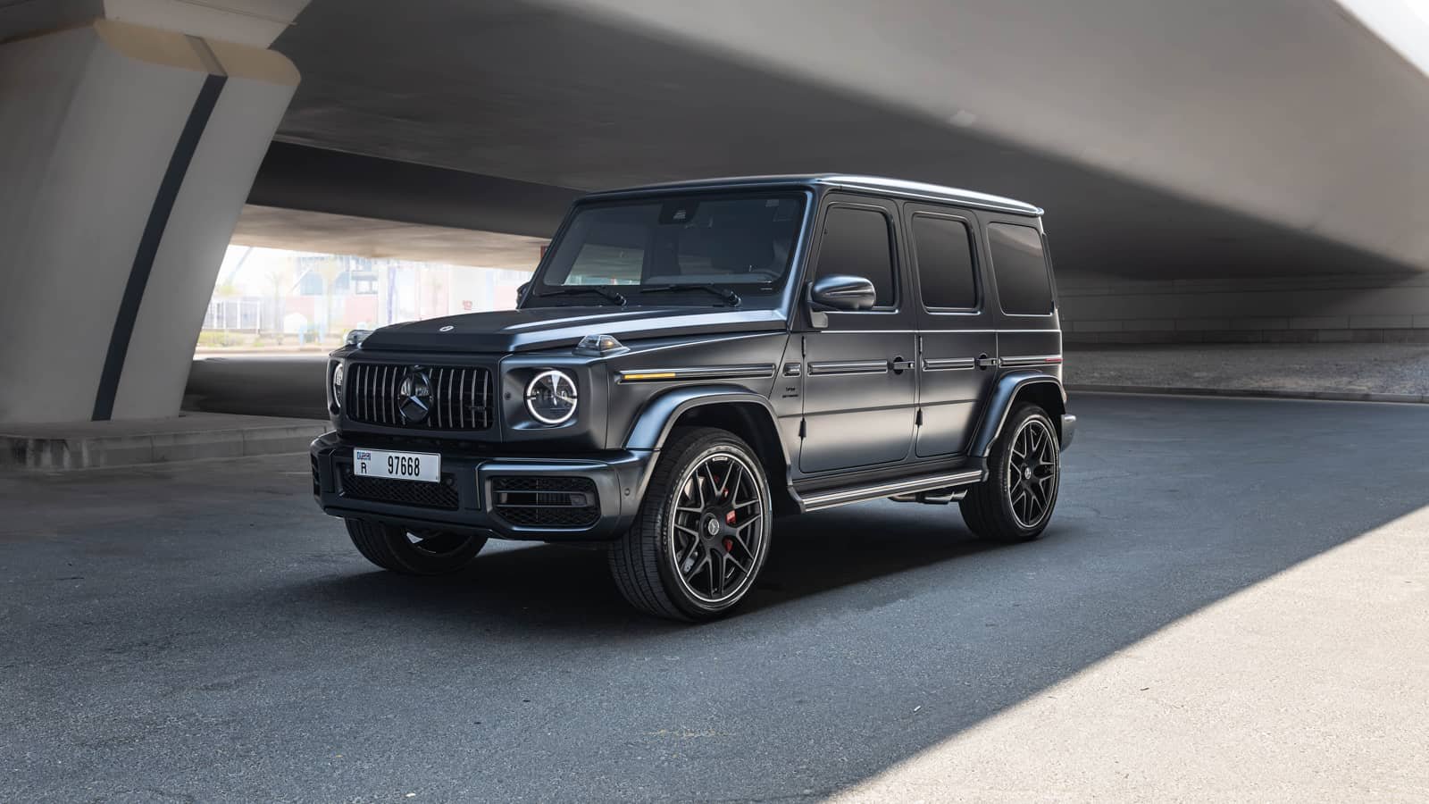 Rent Mercedes-Benz G63 in Dubai (Black Matte) photo 2