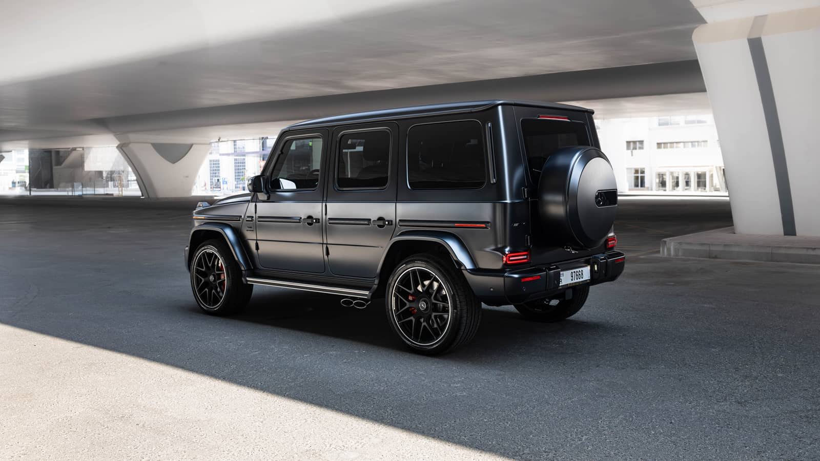 Rent Mercedes-Benz G63 in Dubai (Black Matte) photo 4
