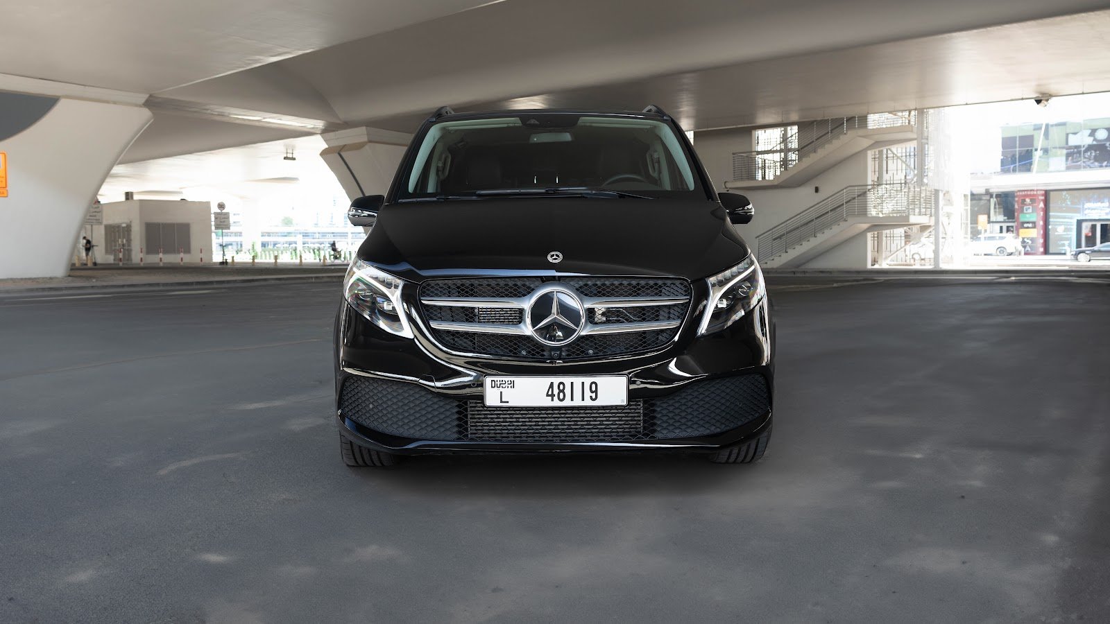 Rent Mercedes-Benz V-Class in Dubai (Black) rental in Dubai
