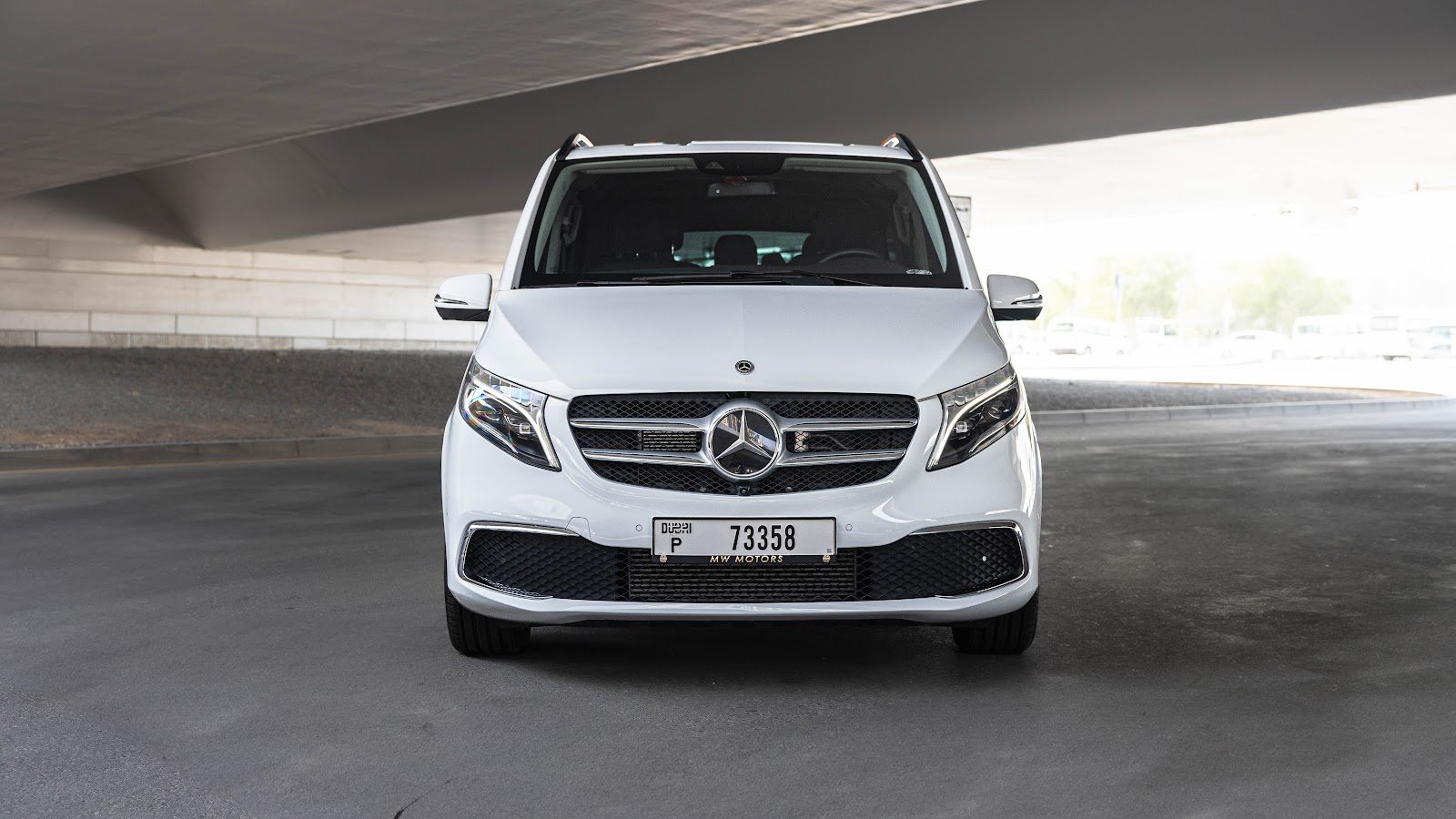 Rent Mercedes-Benz V-Class in Dubai (White) rental in Dubai