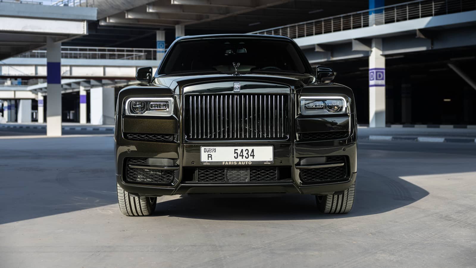 Rent Rolls-Royce Cullinan in Dubai (Green) rental in Dubai
