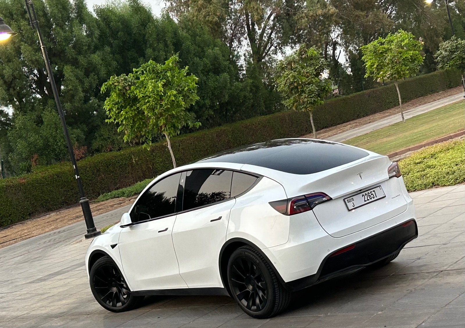 Tesla Model Y Long Range Rental in Dubai photo 2