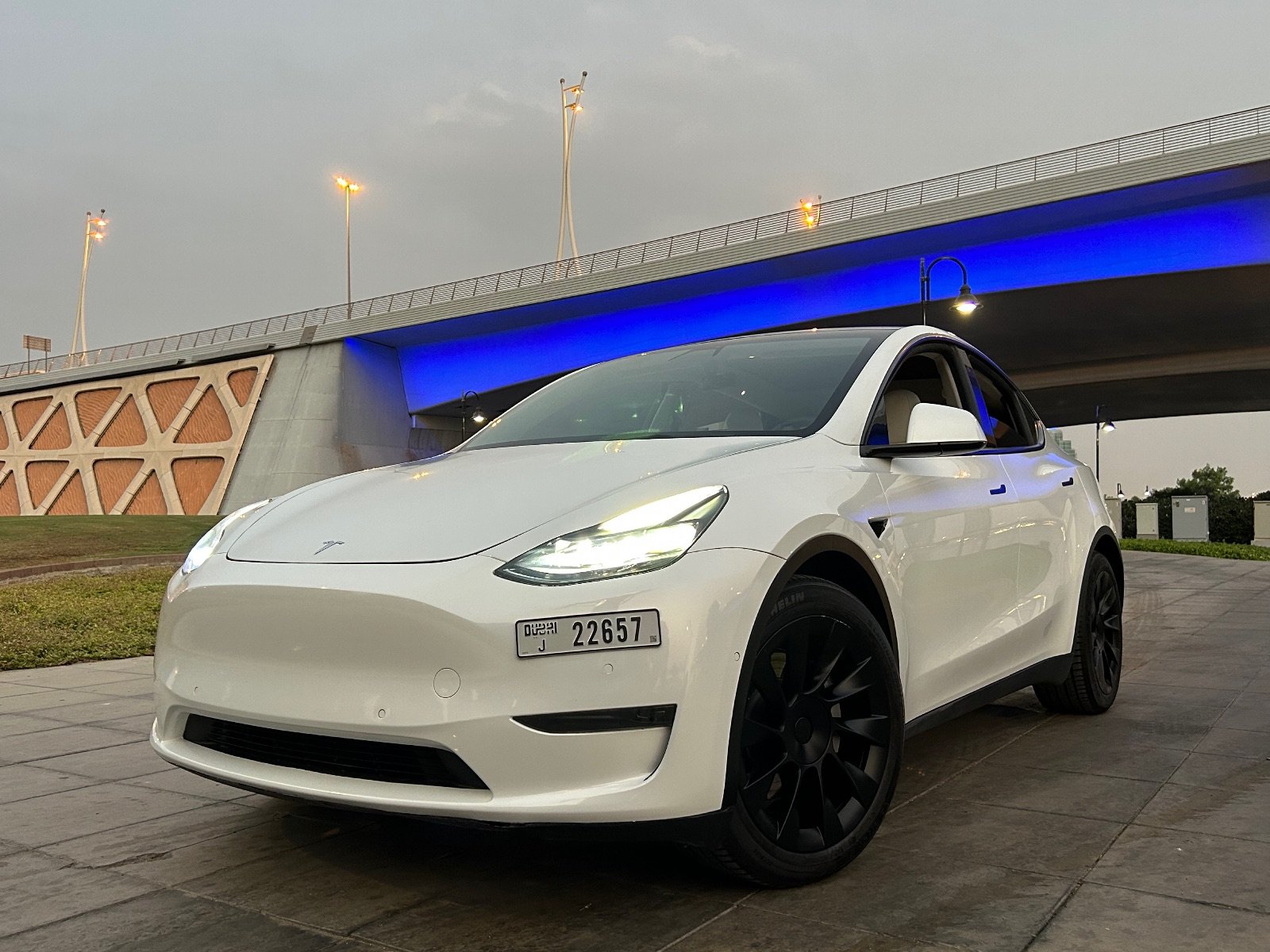 Tesla Model Y Long Range Rental in Dubai photo 9