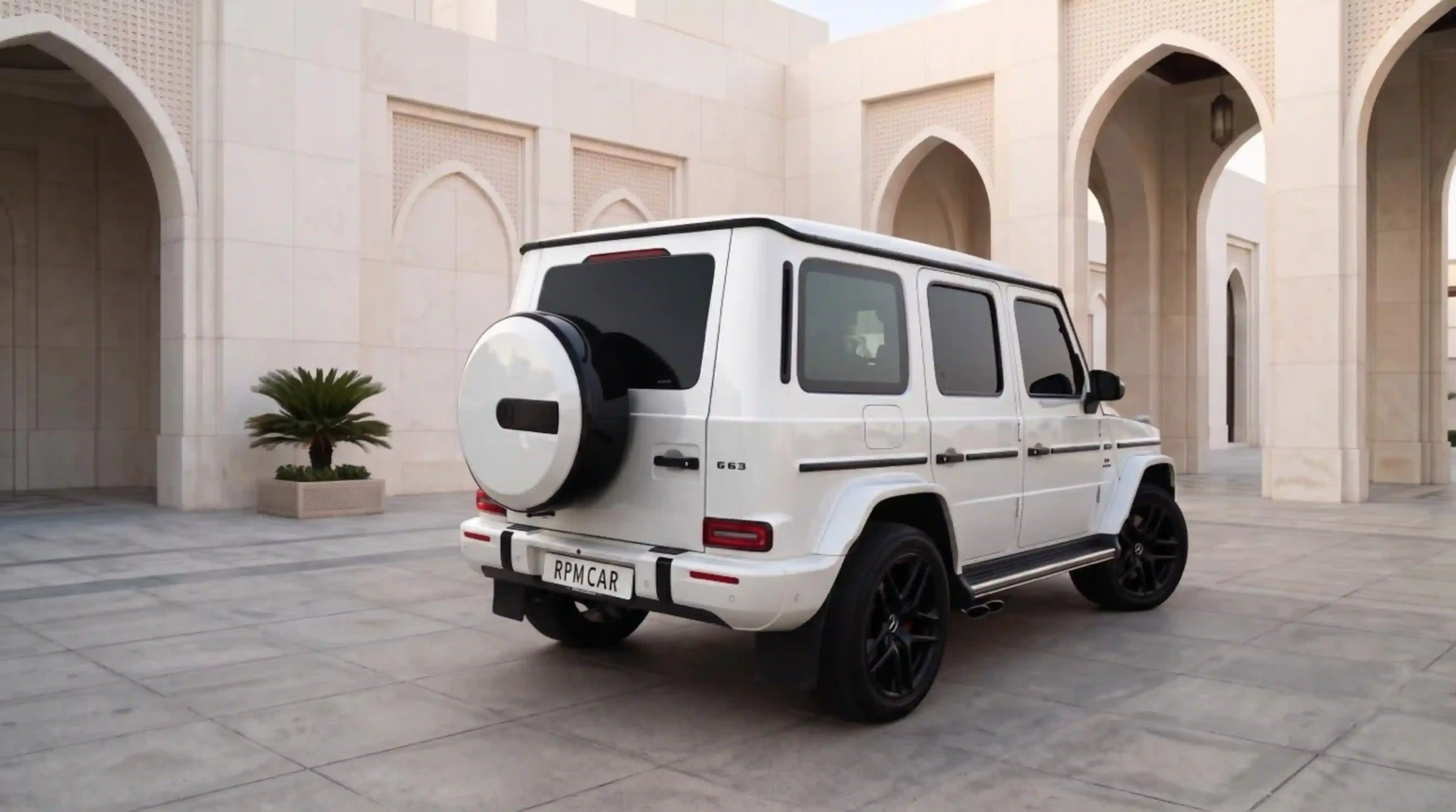 2023 Mercedes-Benz G63 AMG White Rental in Dubai photo 3