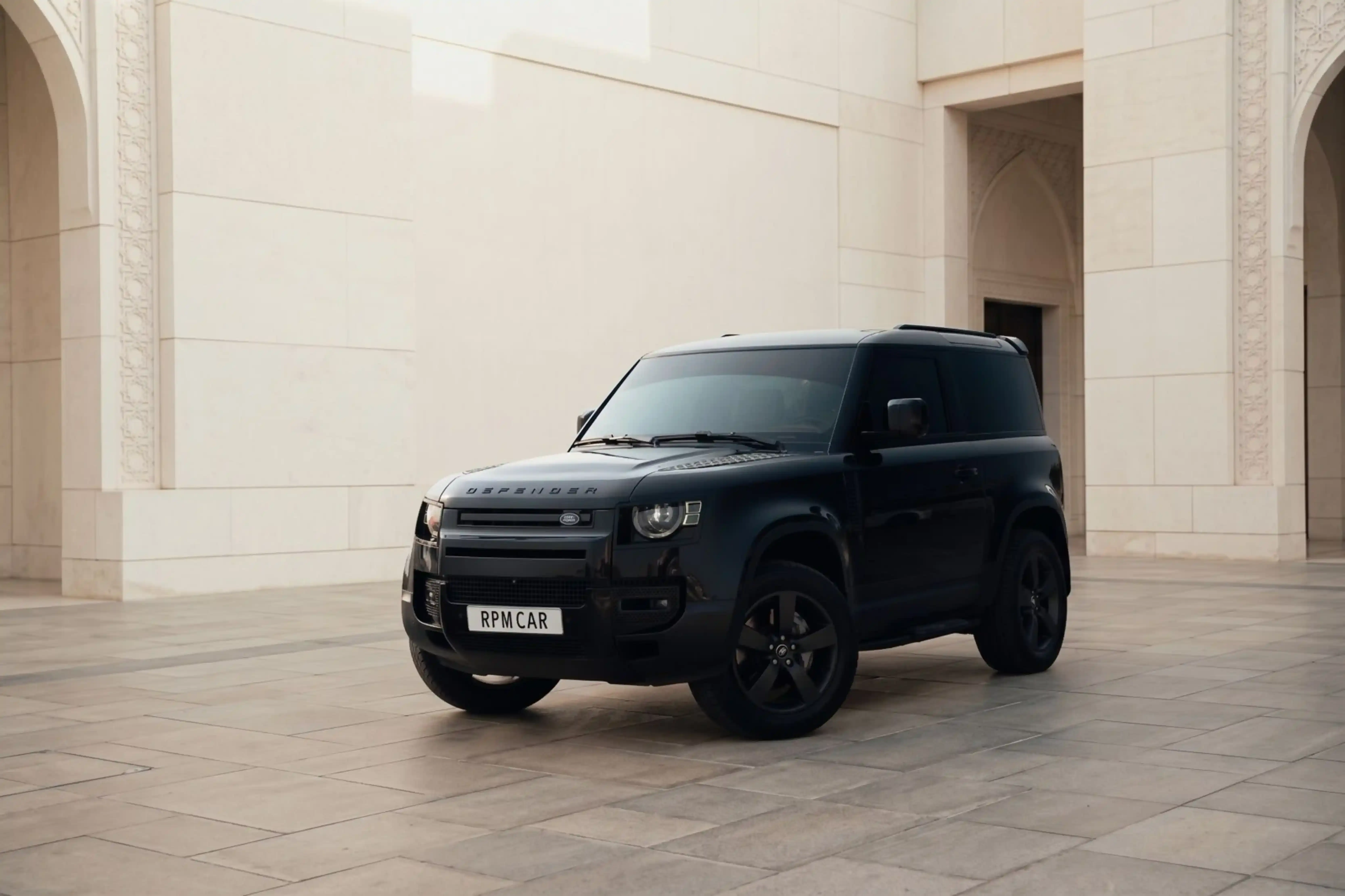 Rent a 2025 Land Rover Defender 90 Black in Dubai rental in Al Quoz 3, Dubai