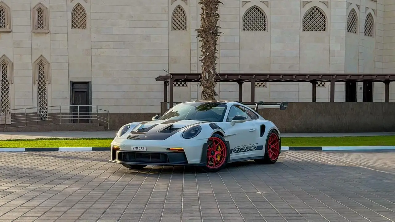 Rent 2023 Porsche 911 GT3 RS White in Dubai rental in Al Quoz 3, Dubai