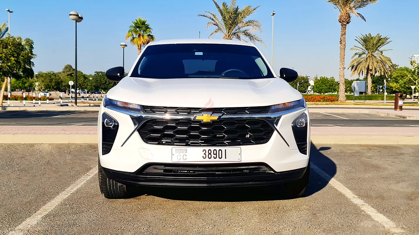 2024 Chevrolet Trax for Rent in Al Mamzar Front (White) rental in Al Mamzar Front, Dubai