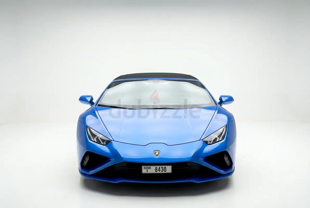 2022 Lamborghini Huracan for Rent in Al Barsha 1 (Blue) photo 2