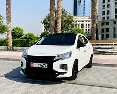 Rent 2026 Mitsubishi Attrage in Jumeirah Beach Residence (JBR) — Book by WhatsApp Today rental in Jumeirah Beach Residence (JBR), Dubai