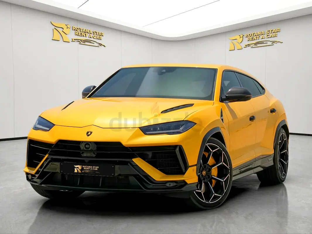 2024 Lamborghini Urus for Rent in Al Barsha 1 (Yellow) rental in Al Barsha 1, Dubai