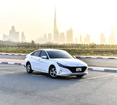 Hire 2023 Hyundai Elantra in Al Garhoud | Insured Self-Drive Rental